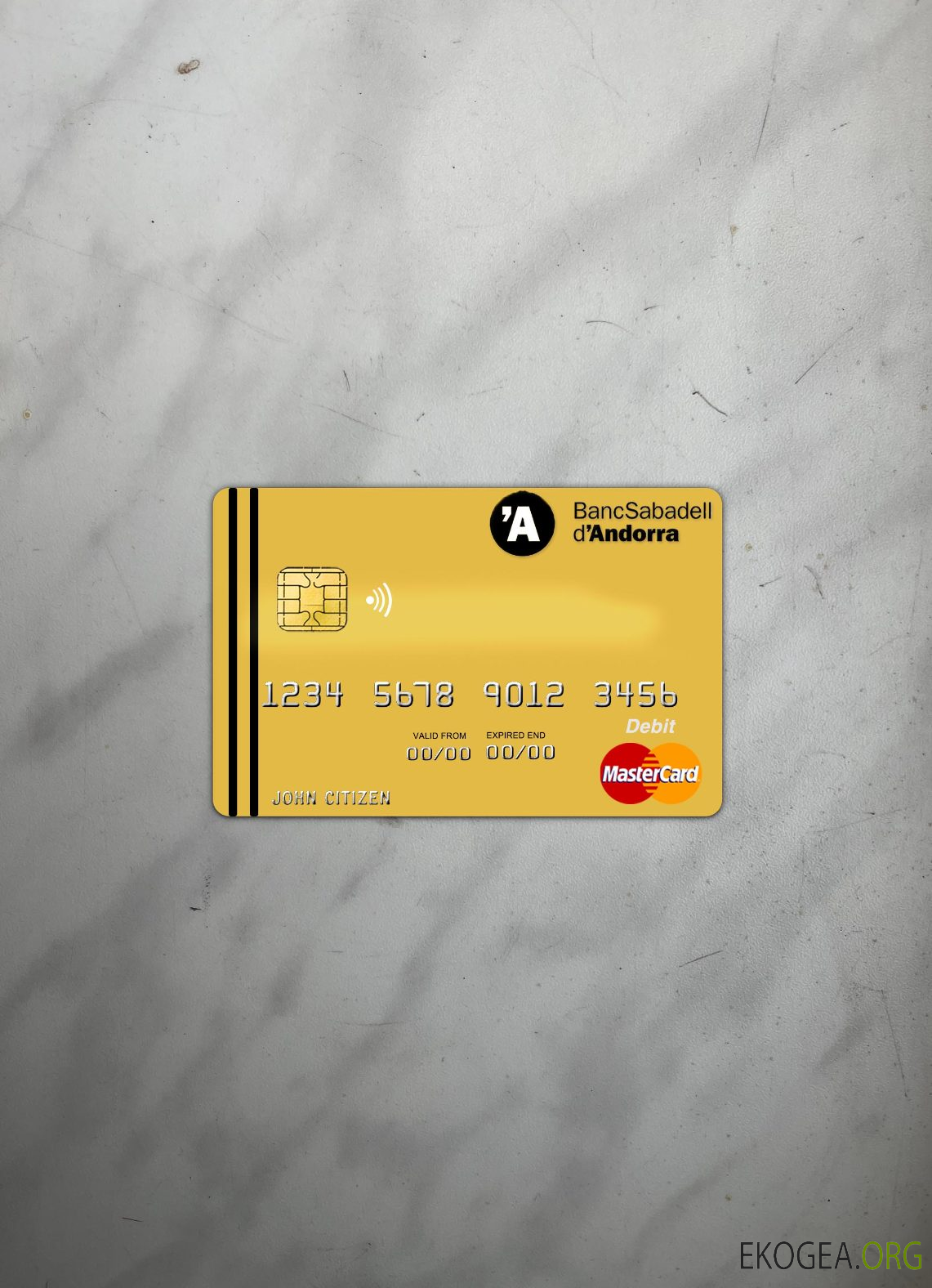 Andorre Banque Sabadell Mastercard photolook recto